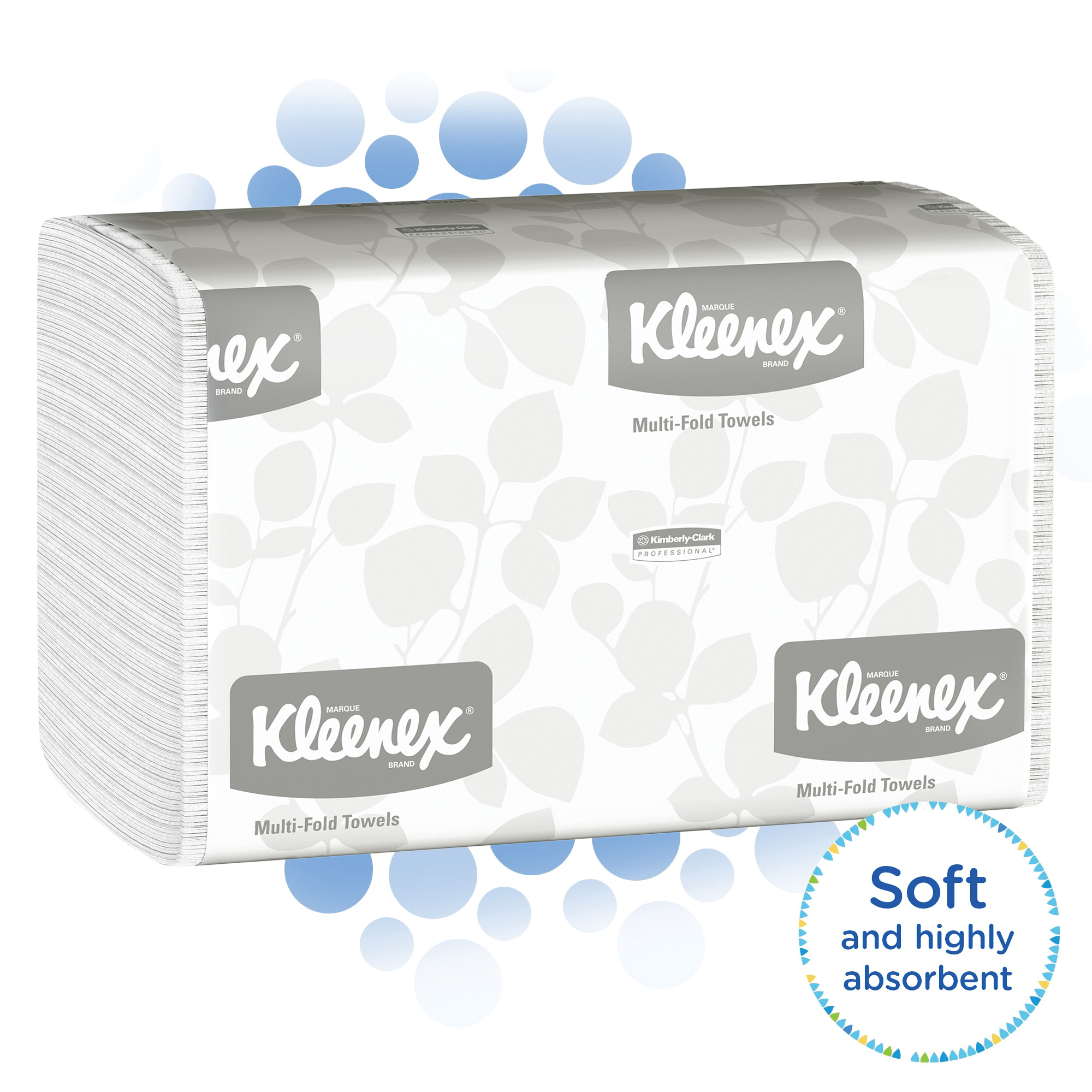 Kleenex&reg; 88130 Multi-Fold Towel, 150 Sheets, 1 Plys, Paper, White, 9.2 in W