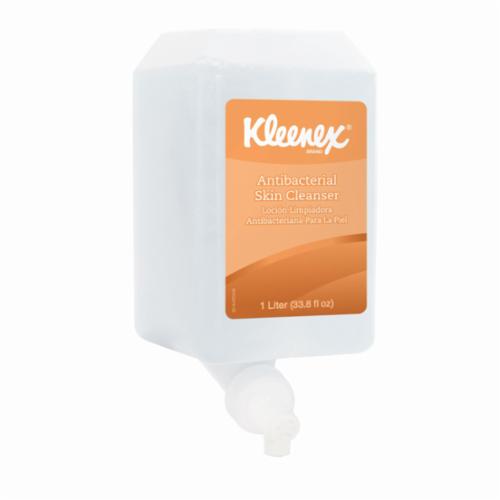 Kleenex&reg; 91559 Anti-Bacterial Skin Cleanser, 1 L, Cassette, Liquid, Floral, Clear Glass