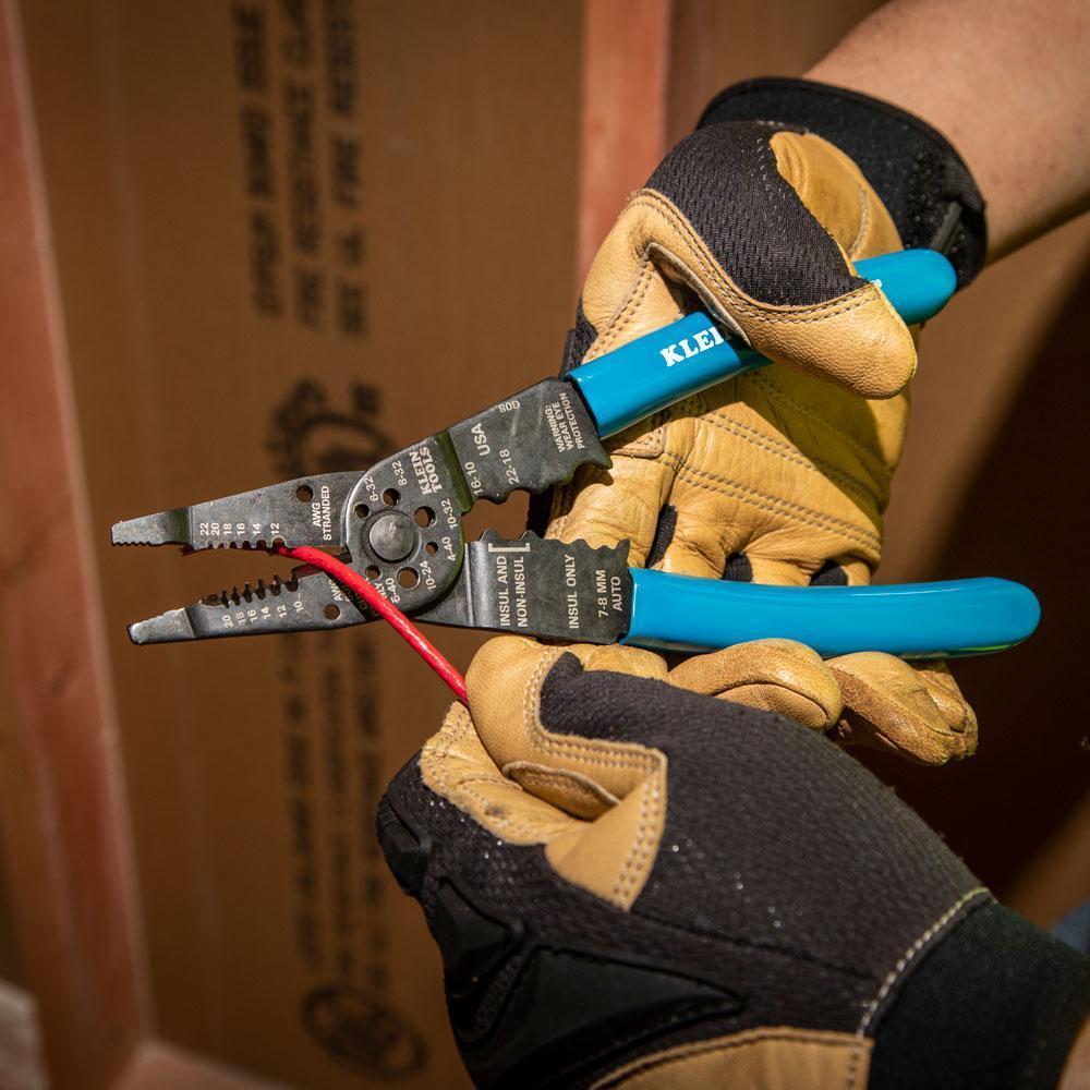 Klein&reg; 1010 Long Nose Multi-Purpose Stripper, 22 to 10 AWG Cable/Wire