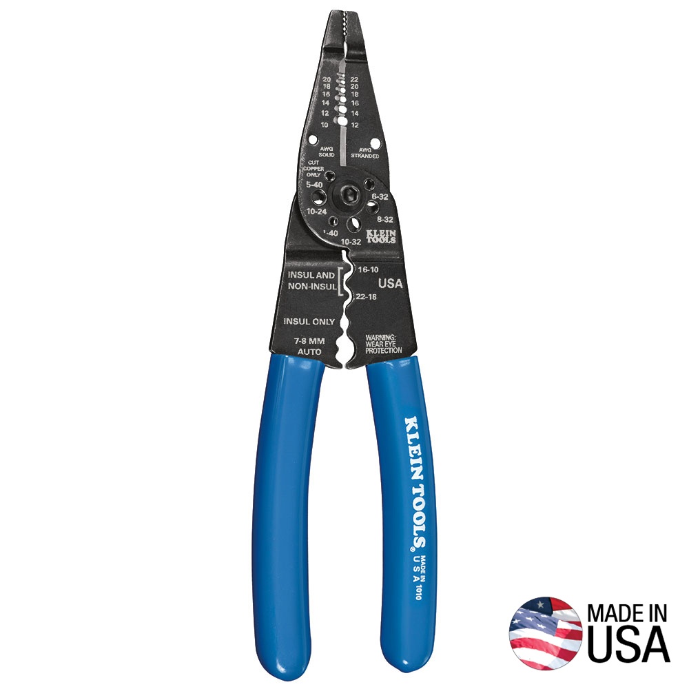 Klein&reg; 1005 Crimping/Cutting Tool, 22 to 10 AWG Cable/Wire