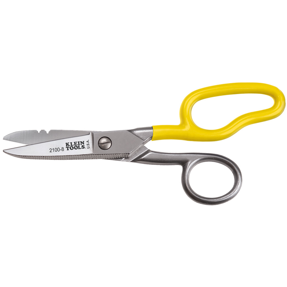 Proto&reg; J318SS Multi-Purpose Electrician Scissor, 2-3/64 in L of Cut, 6-7/64 in OAL, Stainless Steel Blade, Plastic Handle