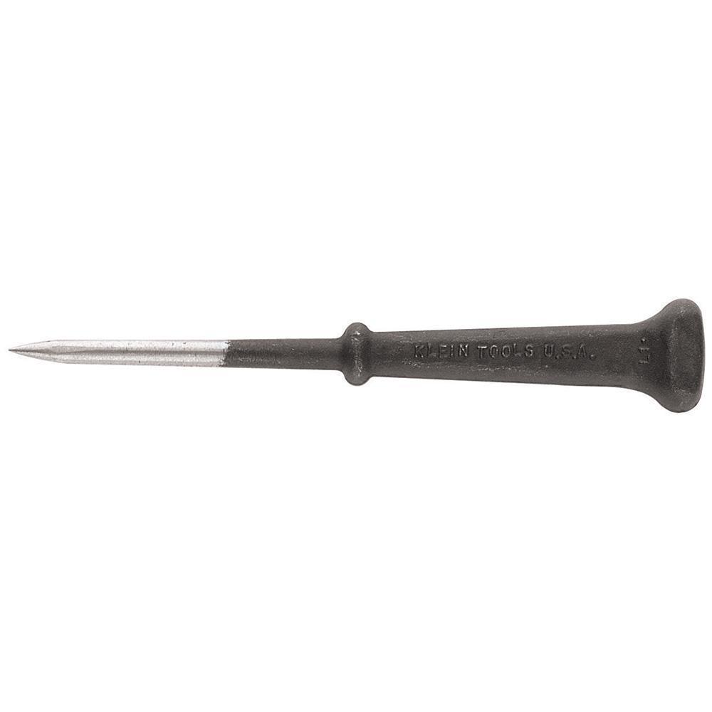 Klein® 650 Demolition Heavy Duty Hard Pointed Scratch Awl, 3-1/2 in L Shank, Tempered Steel Shank, 7-7/8 in OAL