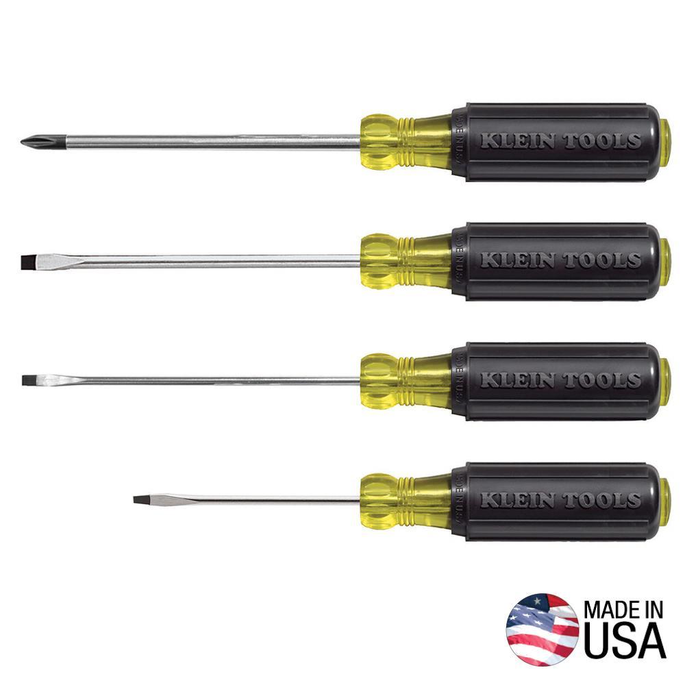product Klein® 33532-INS Screwdriver Set, 2 Pieces, Steel/Plastic, Black Oxide