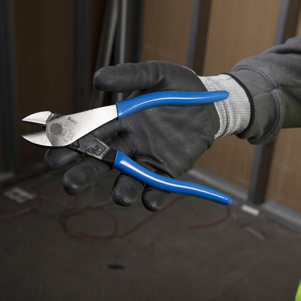 Klein&reg; D2000-48 2000&trade; Angled Nose Heavy Duty Locking Cutting Plier, 0.813 in L x 1.188 in W x 0.813 in THK Jaw Tool Steel Jaw Short Jaw, 8 in OAL