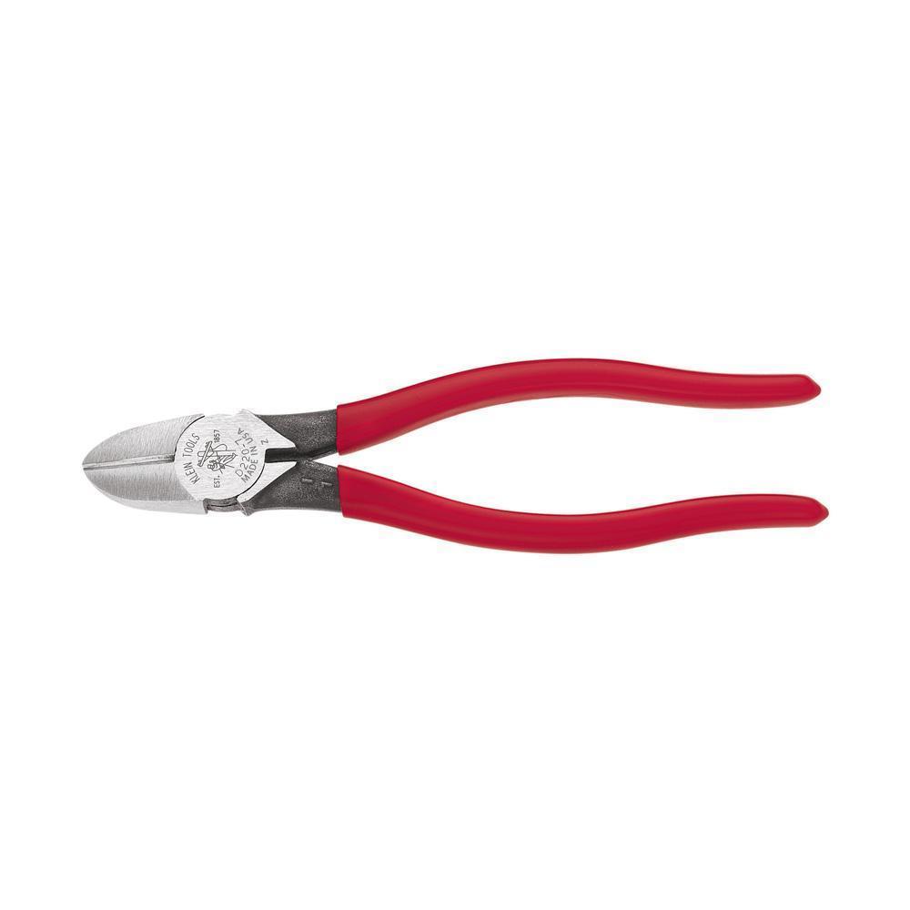 product Klein® D202-6C Hot-Riveted Spring Loaded Standard Cutting Plier, 0.813 in L x 0.688 in W x 0.813 in THK Jaw Tool Steel Jaw Short Jaw, 6-1/8 in OAL