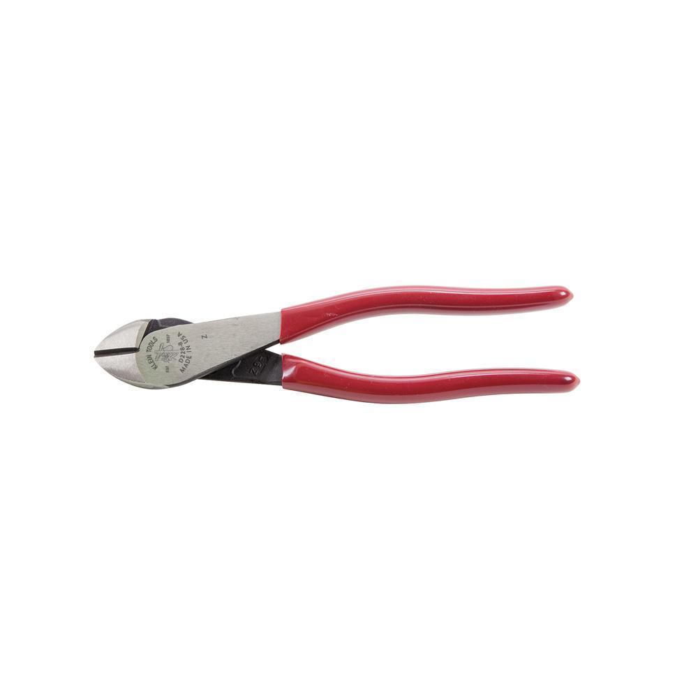 product Klein® D259-4C Long Pointed Nose Electronics Hot-Riveted Midget Cutting Plier, 0.5 in L x 0.406 in W x 0.5 in THK Tool Steel Narrow Jaw, 4-1/4 in OAL, Flush Cut