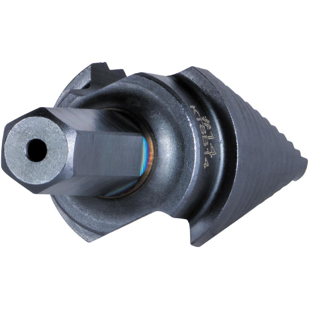 Klein&reg; KTSB14 Step Drill Bit, 3/16 in Dia Min Hole, 7/8 in Dia Max Hole, Steel, 3/8 in Shank