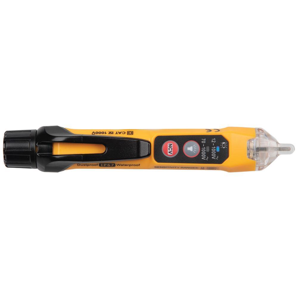 Klein&reg; NCVT3P Dual Range Non-Contact Voltage Tester With Flashlight, 70 to 1000 V AC/12 to 1000 V AC Max Measurable