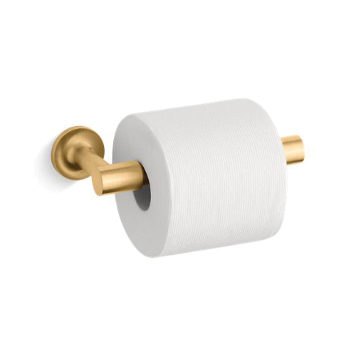 Kohler® 14377-2MB Purist® Pivoting Toilet Paper Holder, Metal, Vibrant® Brushed Moderne Brass