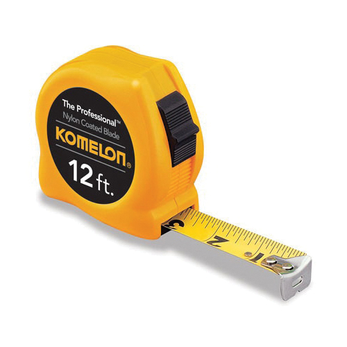 Komelon® Self Lock™ Speed Mark™ SL2825 Measuring Tape, 25 ft L x 1 in W Blade, Steel, Imperial