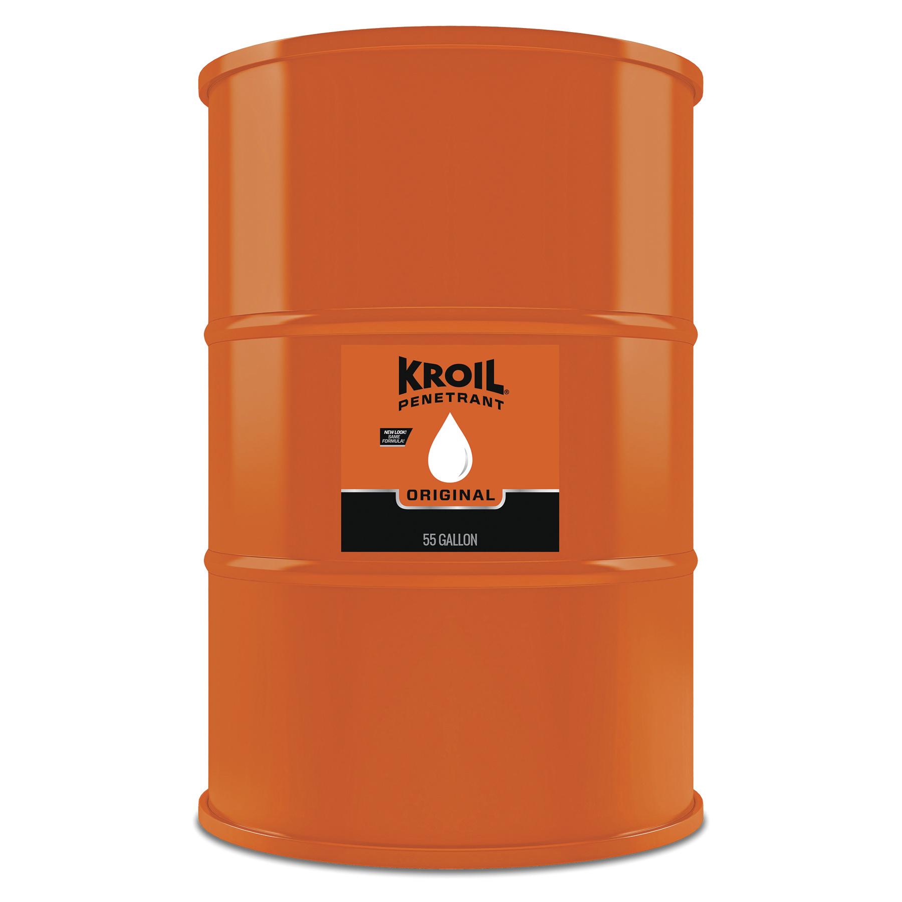 Kroil&reg; KL551 Kroil Penetrant, 55 gal Container Metal Drum Container, Liquid Form, Red, Specific Gravity: 0.864 at 68 deg F