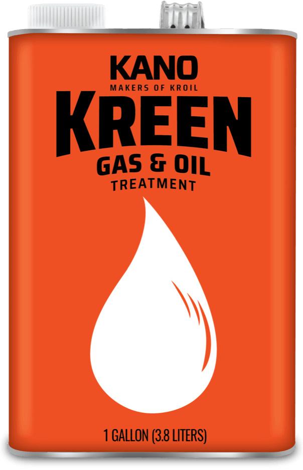 Kroil&reg; KR011 Kreen Gas and Oil Treatment, 1 gal Container Metal Can Container, Solvent Odor/Scent, Liquid Form, Greenish