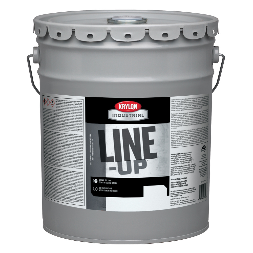 Krylon&reg; A03600007 Industrial Marking Paint, 20 oz Container, Solvent Form, Clear, 468 Linear ft Coverage, 3 min Curing