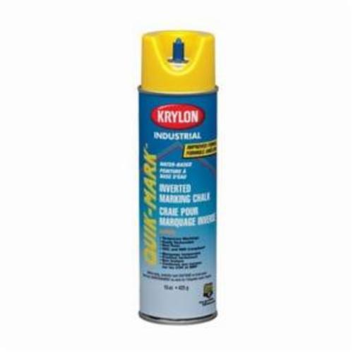 product Krylon® Quik-Mark™ A03630 Water Base Inverted Marking Paint, 20 oz Container, Liquid Form, Fluorescent Safety Green, 332 Linear ft Coverage