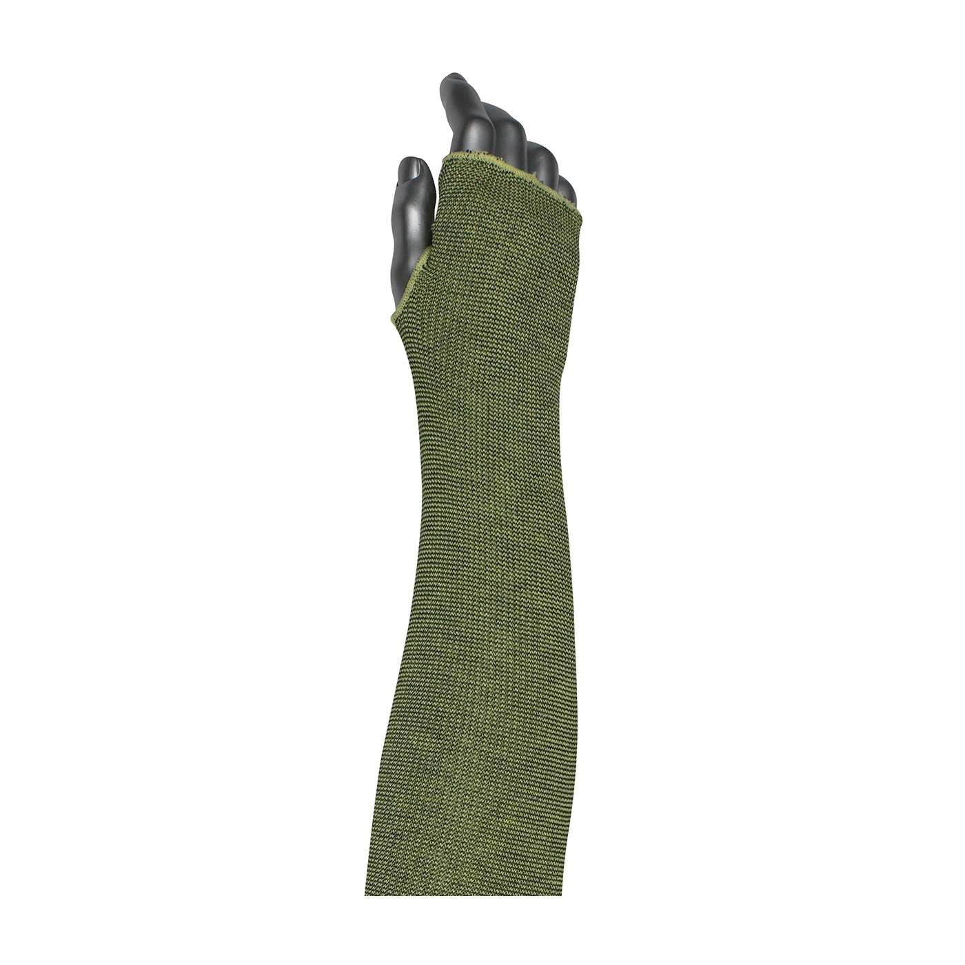 Kut Gard® 15-21PRIBPS22-ET Sleeve With Smart-Fit®, Elastic Thumb, 22 in L x 1-Ply THK, Anti-Microbial Fiber/Pritex™, Black