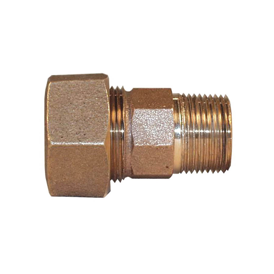 LEGEND 313-144NL T-4350NL Coupling, 3/4 in Nominal, CTS Compression x MNPT End Style, Bronze, Import