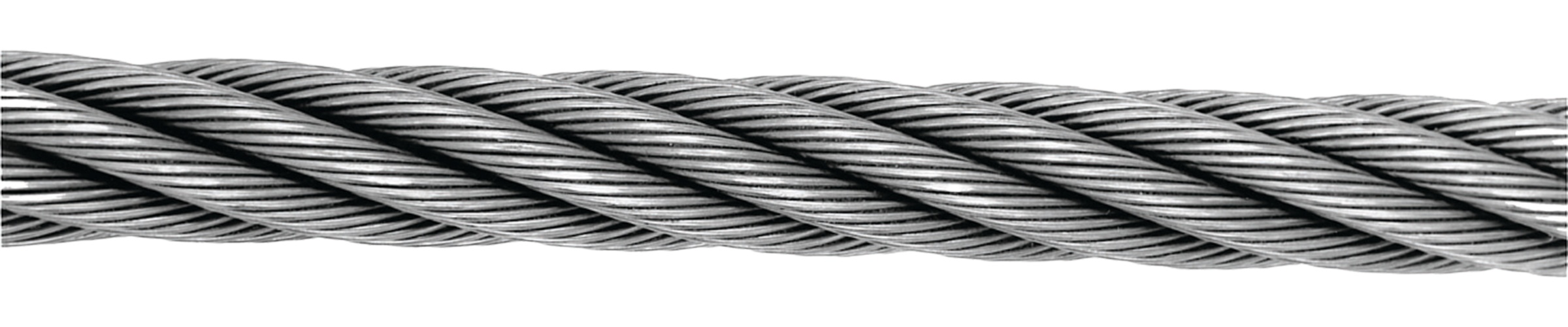 Lift-All&reg; 112637I Import Wire Rope Cable, 1-1/2 in Dia Cable, 6 x 37 Strand, Steel