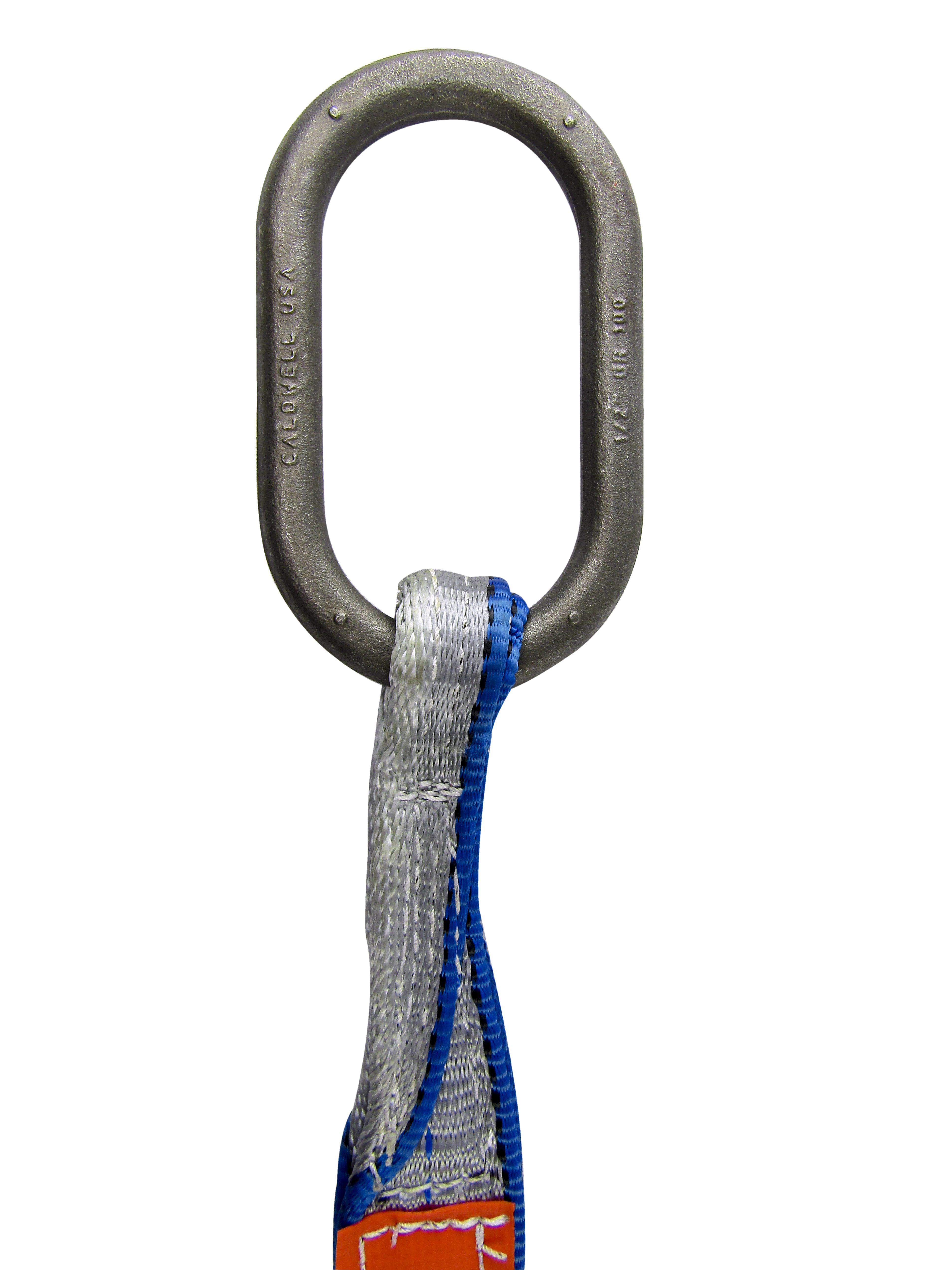 Lift-All&reg; SOSEE2804TX6 Heavy Duty Single Oblong Sling Hook Eye and Eye Web Sling, 6 ft L x 4 in W, Tuff-Edge