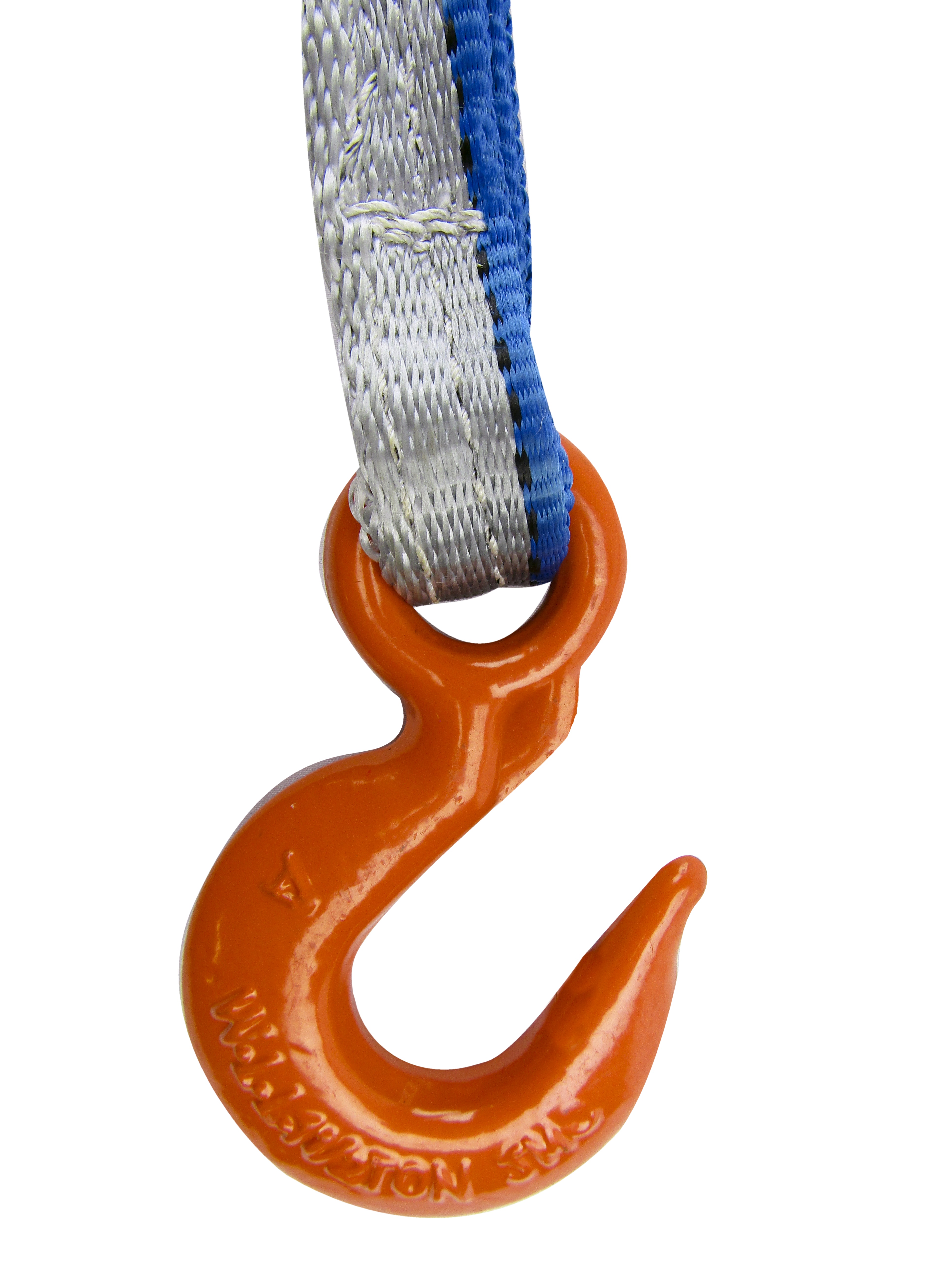 Lift-All&reg; SOSEE2804TX6 Heavy Duty Single Oblong Sling Hook Eye and Eye Web Sling, 6 ft L x 4 in W, Tuff-Edge