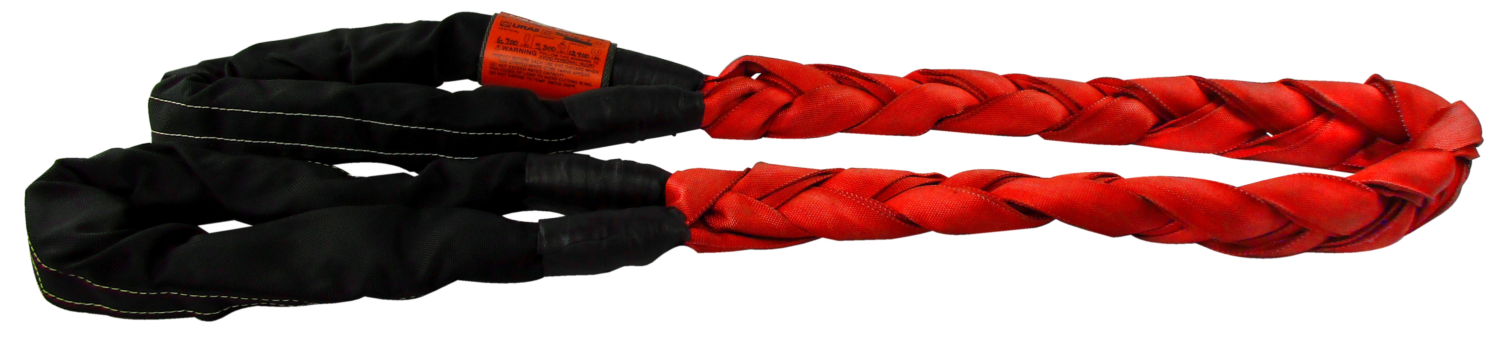 Lift-All&reg; B6E150X10 Tuflex 6-Part Flat Braid Round Slings, 10 ft L, 33600 lb, Polyester