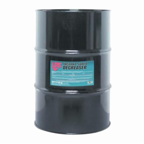 LPS&reg; 00755 Instant Super Degreaser, 55 gal Metal Drum, Liquid, Clear, Strong
