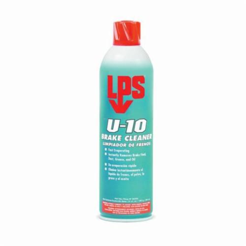 LPS&reg; 06220 U-10 Brake Cleaner, 20 oz Aerosol Can, Ether/Fruity Odor/Scent, Clear Water White, Liquid Form