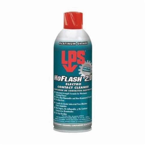 LPS&reg; 07416 No Flash 2.0 Electro Contact Cleaner, 16 oz Aerosol Can, Gas, Clear, Mild