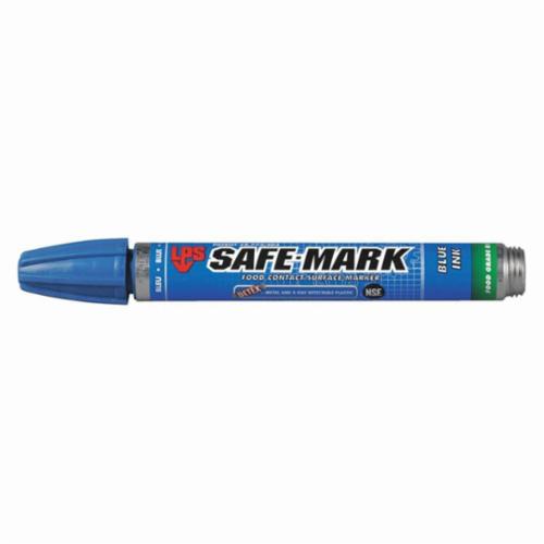LPS&reg; SAFE-MARK&trade; 57801 Food Grade General Purpose Surface Marker, Medium Tip, Blue