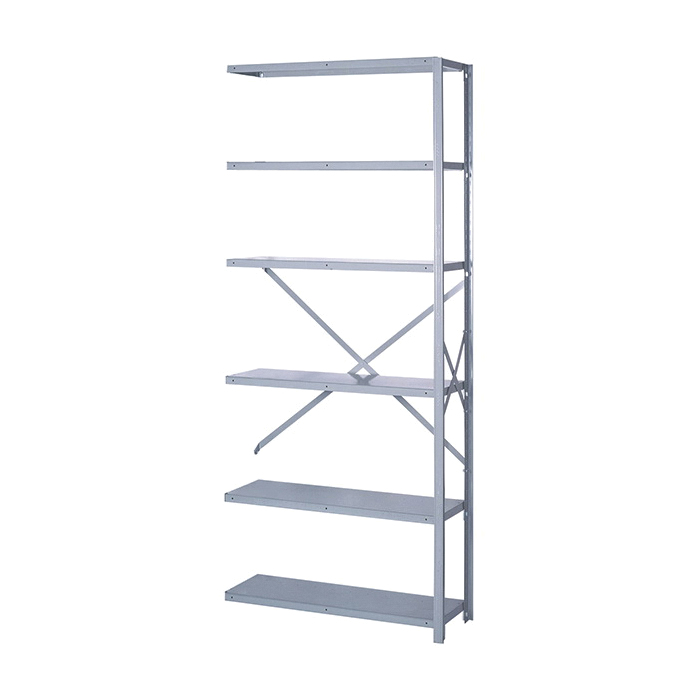 LYON® DD64244 Welded Upright Assembly, 10000 lb, 84 in H x 24 in D, For Use With Bulk Storage Racks, Dove Gray