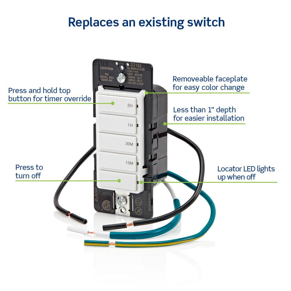 Leviton® DT102-1LW 535941