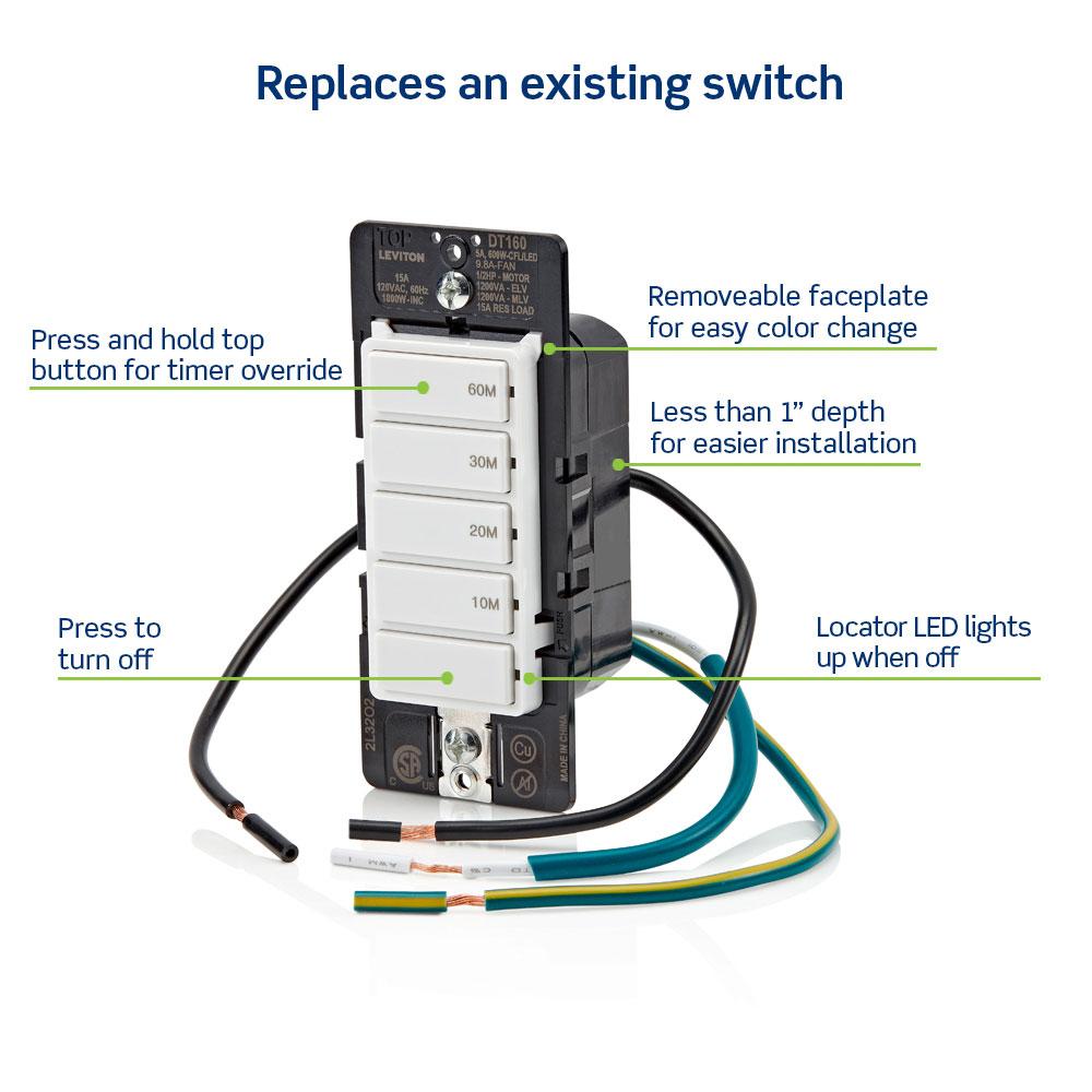 Leviton&reg; DT160-1LW 536220