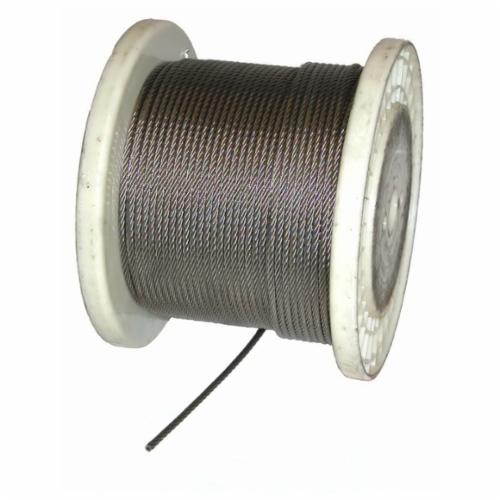 Lift-All® 14719 Wire Cable, 1/4 in Cable, 1 ft L, 7x19 Strand, 7000 lb Load, Galvanized