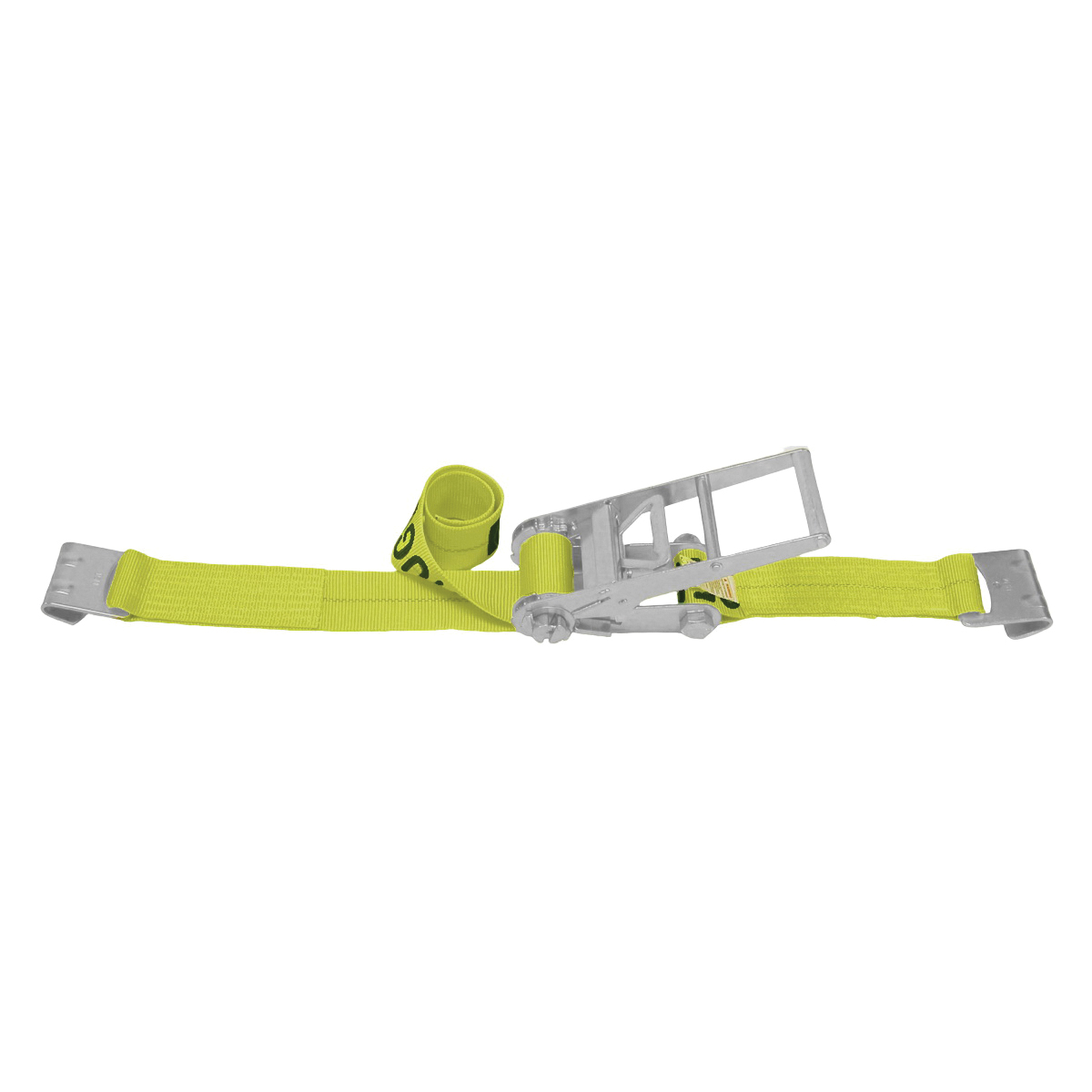 Lift-All&reg; LoadHugger&reg; 20482 Tiedown With Ratchet Strap, 5000 lb Working, 15000 lb Ultimate/Breaking Strength Load, 27 ft L, Flat Hook End Style