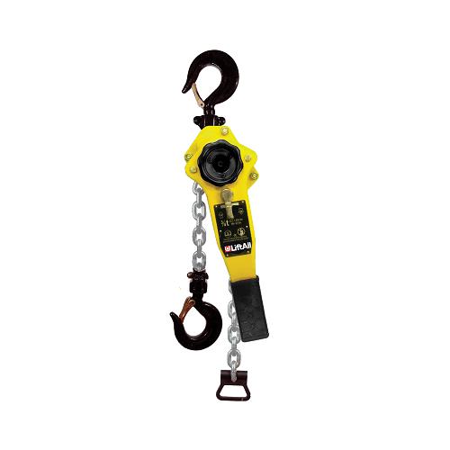 Lift-All&reg; MLH005X10 Mini Lever Hoist, 1100 lb Load, 10 ft H Lifting, 40 lb Rated