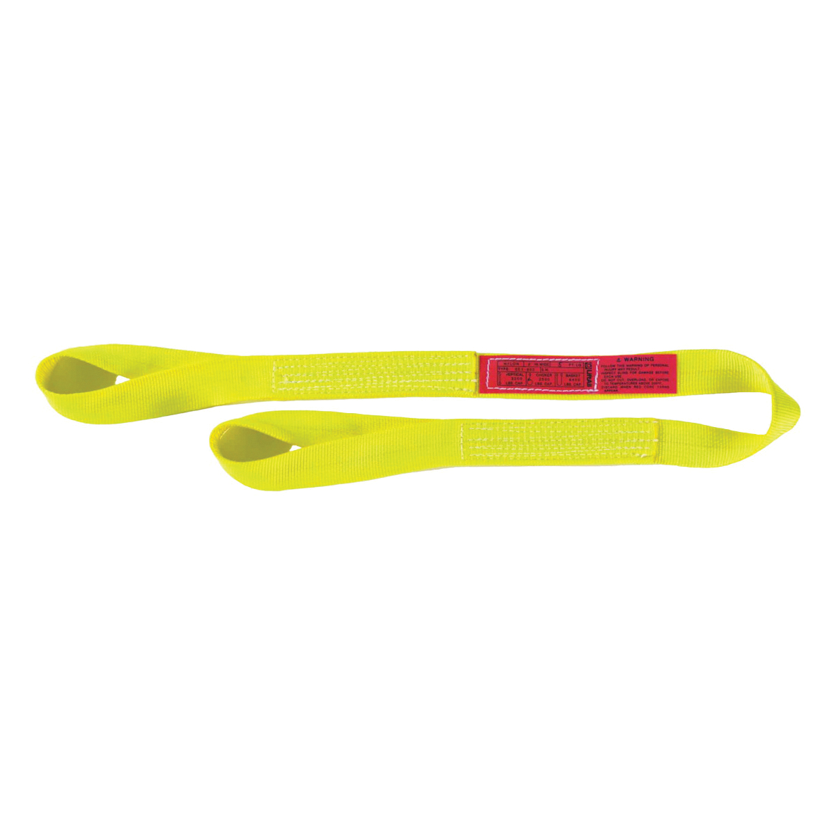 product Lift-All® Webmaster® 1600 EE1801DTX3 Twisted Eye and Eye Web Sling, 3 ft L x 1 in W, 1600 lb, Polyester