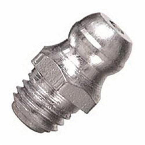 Lincoln® 5010 Short Straight Grease Fitting, 1/4-28 NPT Thread, 1/2 in OAL, 3/16 in L Shank, Zinc Plated/Chromate