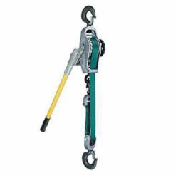Little Mule&reg; 04191W 250DA Strap Lever Linemans Hoist, 1000/2000 lb Load, 9-1/4 ft/4-1/4 ft Lifting Height