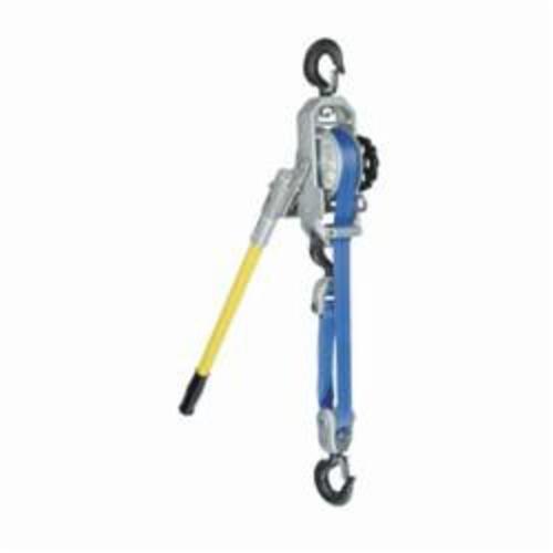 Little Mule&reg; 04481W 322DB Lightweight Linemans Strap Hoist, 1500 to 3000 lb Load, 14 ft, 7 ft Lifting Height, 15 ft Polyester Strap