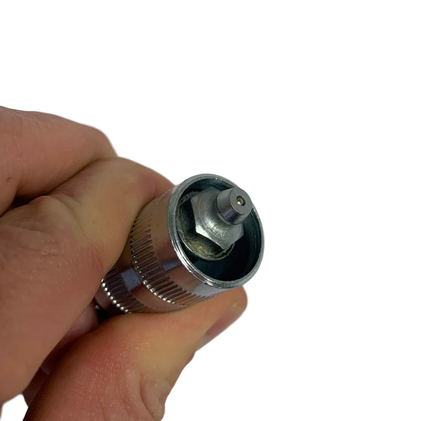 LockNLube&reg; LNL120 LNL 90 deg Coupler Adapter, 3.5 in OAL, Alloy Steel/Rubber