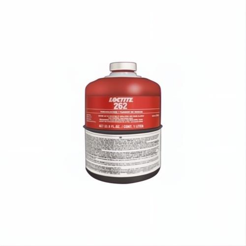 Loctite&reg; 231928 262&trade; High Strength Medium Viscosity Permanent Threadlocker, 1 L Bottle, Liquid Form, Red