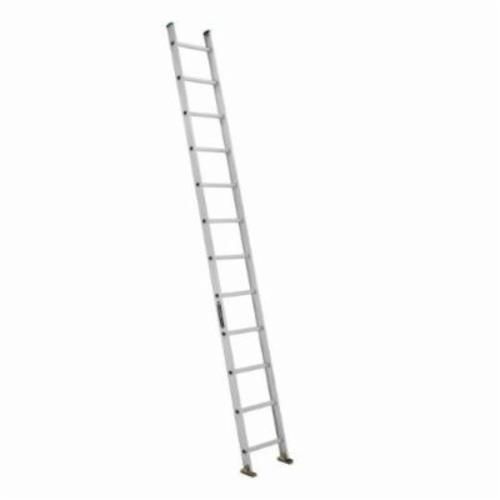 Louisville&reg; AE4112 AE4100 Commercial Medium Duty Multi-Section Extension Ladder, 12 ft OAL, 225 lb Load, 12 in Adjustable Increments, Aluminum, Type II