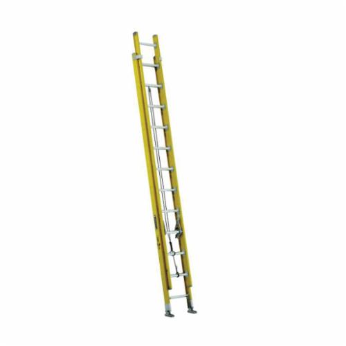 product Louisville® AE3224 AE3200 Multi-Section Extension Ladder, 24 ft OAL, 250 lb Load, 12 in Adjustable Increments, Aluminum, Type I