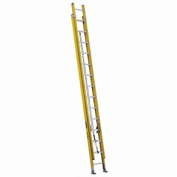 product Louisville&reg; FE4224HD D-Rung Type IAA Extension Ladder, 24 ft OAL, ANSI Code: A14.5, 375 lb Load, Fiberglass, 12 in Adjustable Increments