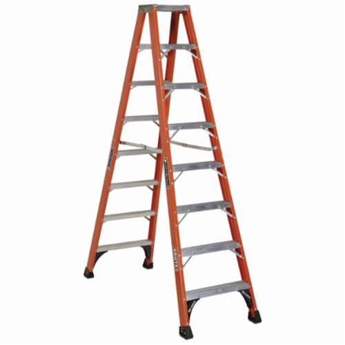 Louisville® FS1404HD FS1400HD Type IAA Non-Conductive Weather Resistant Step Ladder, 4 ft H Ladder, 375 lb Load, 3 Steps, Fiberglass, A14.5