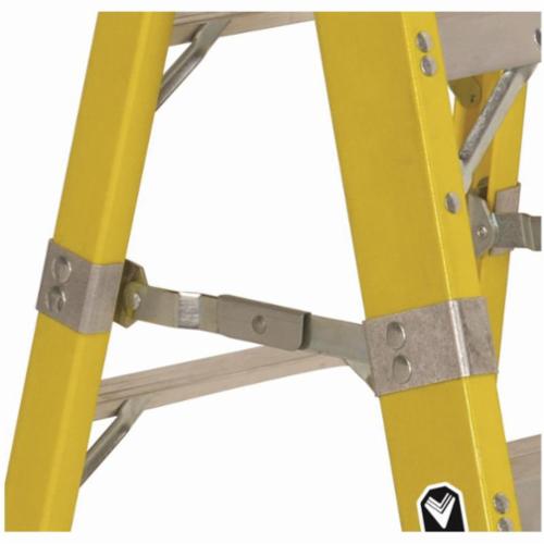 WERNER® 6208 6200 Type IA Step Ladder, 8 ft H Ladder, 300 lb Load, 7 Steps, Fiberglass, A14.5