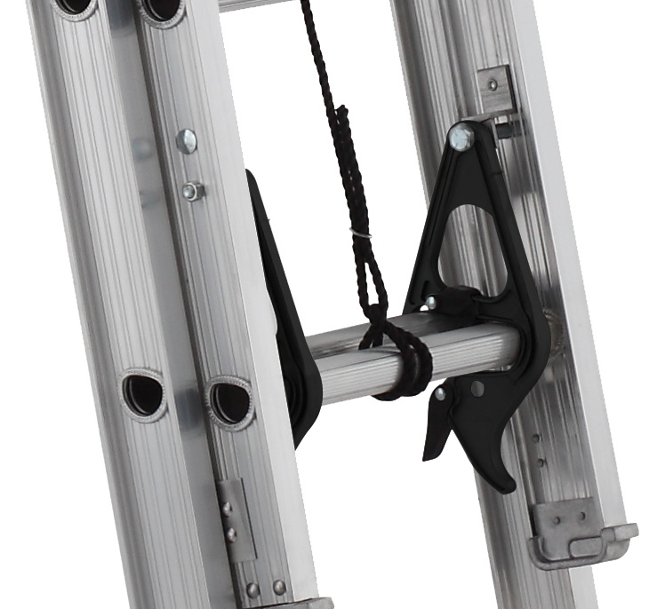 Louisville&reg; AE1224HD AE1200HD Extra Heavy Duty Multi-Section Professional Extension Ladder, 24 ft OAL, 375 lb Load, 12 in Adjustable Increments, Aluminum, Type IAA