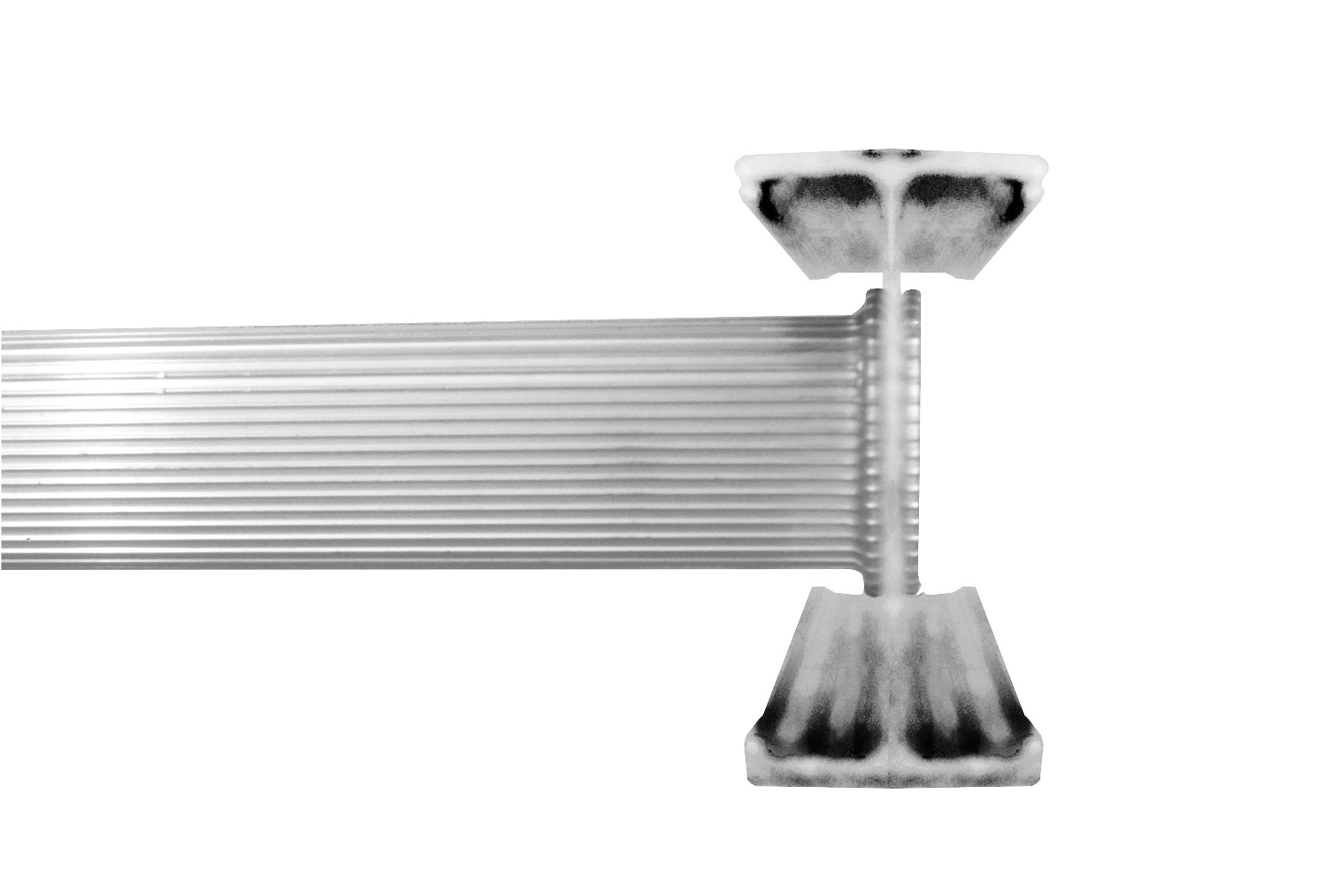 Louisville&reg; AE2114 AE2100 Extra Heavy Duty Professional Single Extension Ladder, 14 ft OAL, 300 lb Load, 12 in Adjustable Increments, Aluminum, Type IA