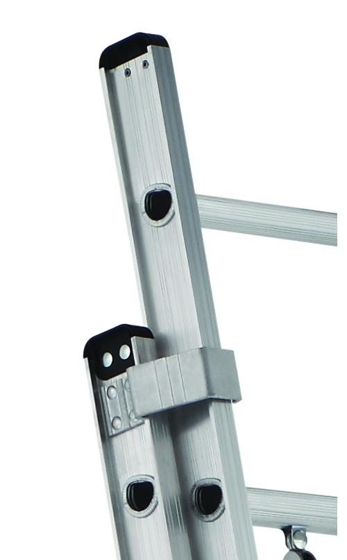 Louisville&reg; AE2224 AE2000 Multi-Section Extension Ladder, 24 ft OAL, 300 lb Load, 12 in Adjustable Increments, Aluminum, Type IA
