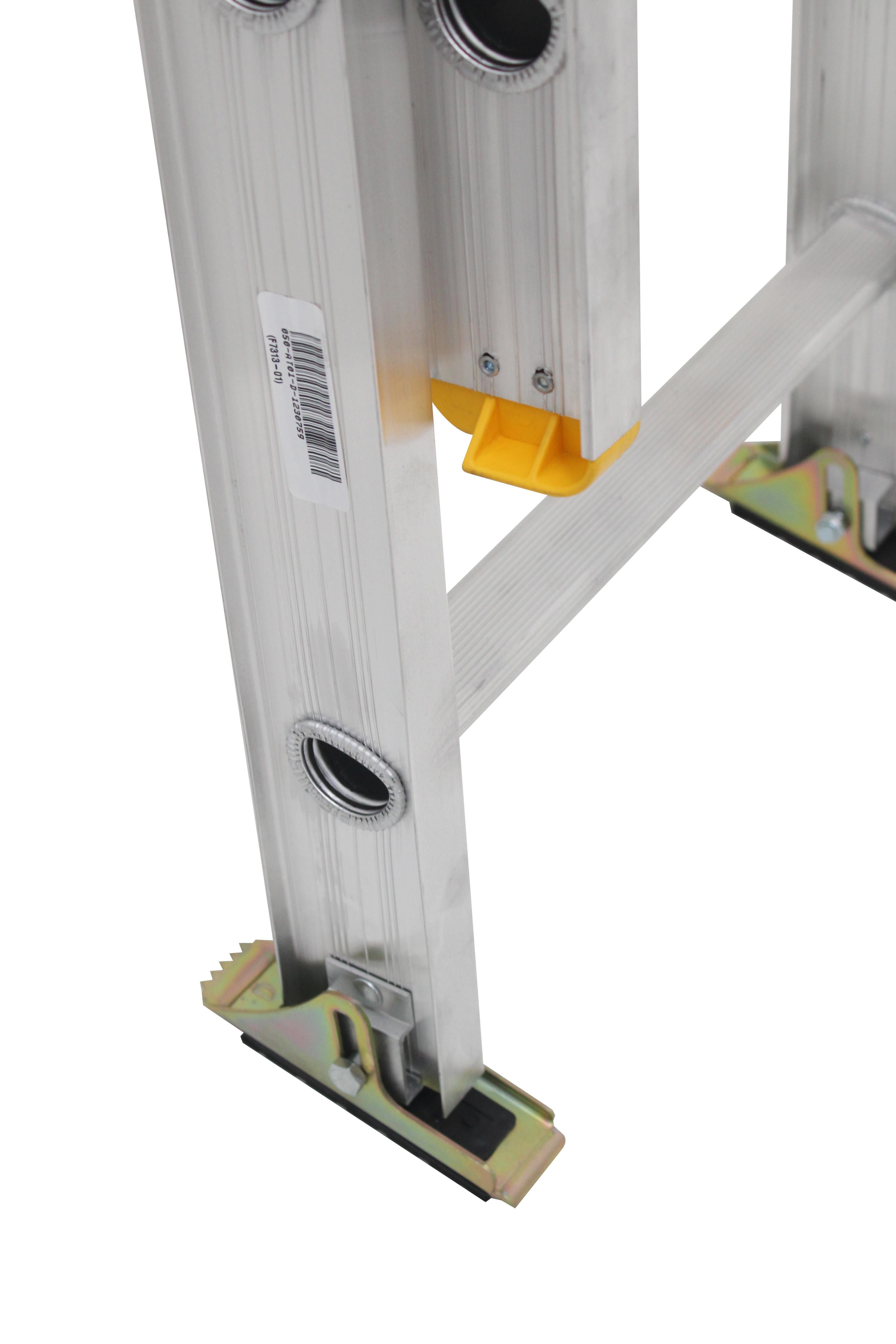 Louisville&reg; AE3220 AE3200 Multi-Section Extension Ladder, 20 ft OAL, 250 lb Load, 12 in Adjustable Increments, Aluminum, Type I