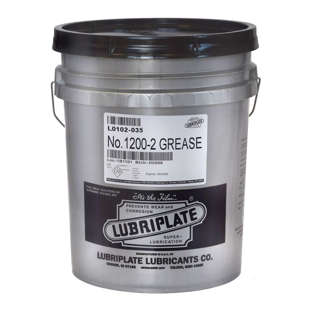 Lubriplate&reg; L0102-035 1200-2 General Purpose Heavy Duty Grease, 35 lb Pail, Solid, Beige, -10 to 300 deg F